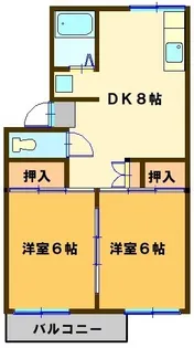 椎の木ハイツ【1階】の間取り