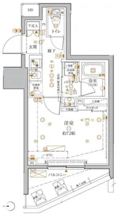 クレイシアIDZ王子マークプレイス【2階】の間取り