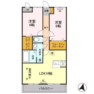 ウィステリア 111【1階】の間取り