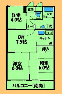 プレジオ小山II【3階】の間取り