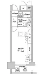 コンフォリア北参道【14階】の間取り