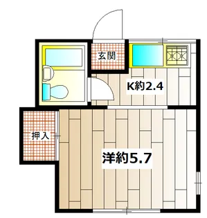 サンハイム内田【1階】の間取り