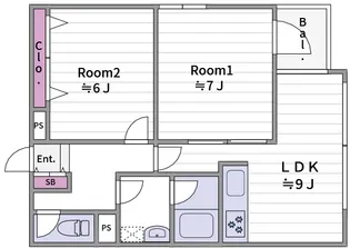 グランソシエ南堀江【5階】の間取り