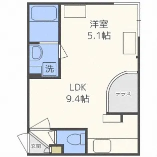 GRANDWOOD KANON【4階】の間取り