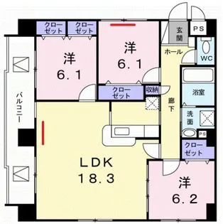 メゾン シリウス【7階】の間取り