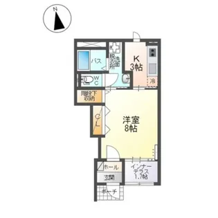 グランドール泉I【1階】の間取り