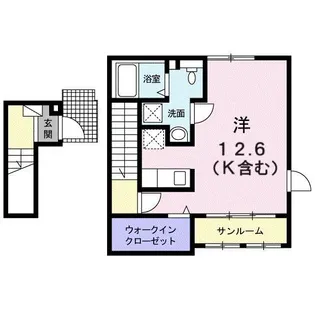 桜 A・H 己斐西町【2階】の間取り