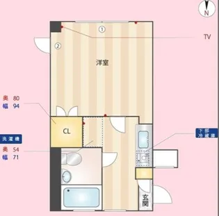 ラデヴィーナ日進【2階】の間取り
