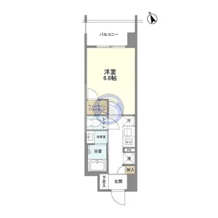 リビオメゾン西天満【2階】の間取り