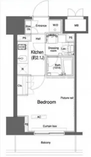 カスタリア大森II【5階】の間取り