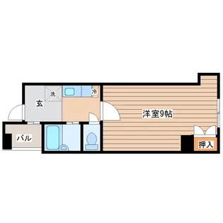 ヴァンデメール五橋【9階】の間取り