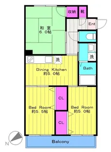 フォレストガーデン【3階】の間取り