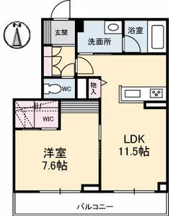 La Grandir(ラ・グランディール)【2階】の間取り