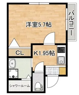 Fortujina O(フォルトゥジーナ西)【3階】の間取り