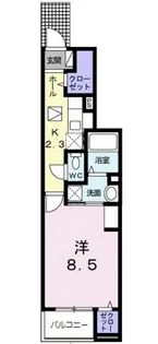 グラン・シャリオI番館【1階】の間取り