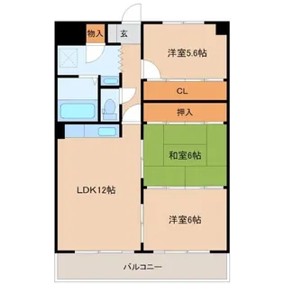 西原ドリームマンション【1階】の間取り