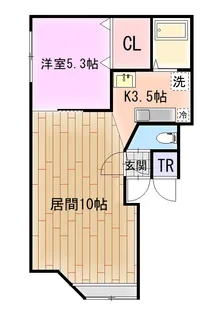 メゾンドヴォーグ【1階】の間取り