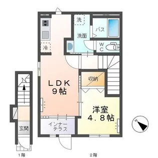サンコート【2階】の間取り