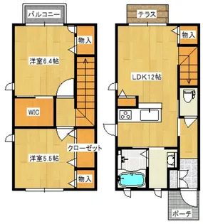 シャーメゾン愛宕【1階】の間取り
