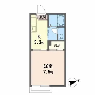 ヤマサンプラザ【2階】の間取り