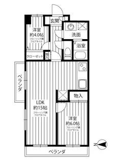 GRAND鷺沼【3階】の間取り