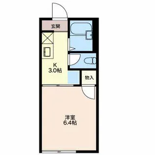 タウン広小路B【1階】の間取り