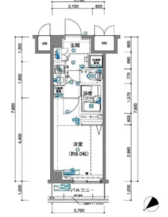 ラ・シード東中野【4階】の間取り