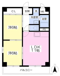 プレザントライフ【2階】の間取り