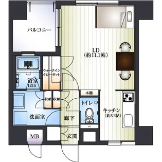 ラ・フォンテ熊本駅前【7階】の間取り