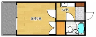 エステート山根【4階】の間取り