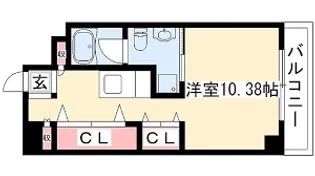 N.S.ZEAL泉【9階】の間取り