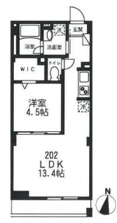 パークヒルズ目黒【2階】の間取り