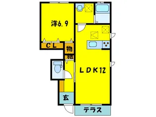 ラ・フル-ルIIの間取り