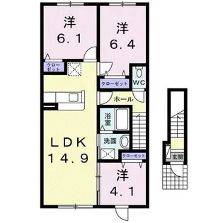 アリ・ビラ【2階】の間取り