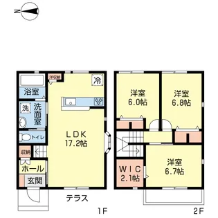 プリザントホームIIIB棟の間取り