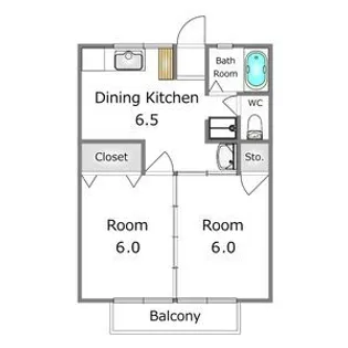 セントラルクレールI【2階】の間取り