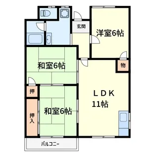ラフレシア山崎【1階】の間取り