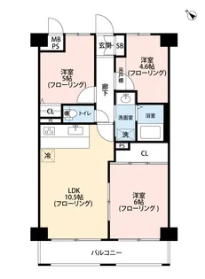 フローレンスパレス小机【3階】の間取り