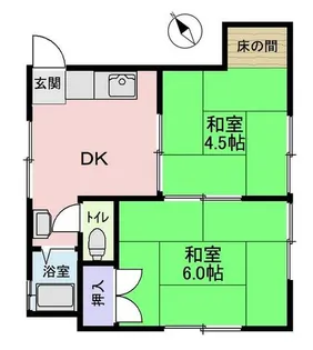 佐伯コーポ【2階】の間取り