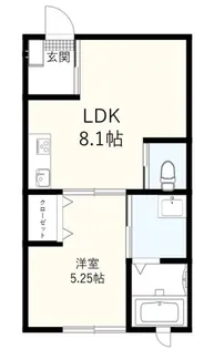 グリーンヒルズ丸山II【1階】の間取り