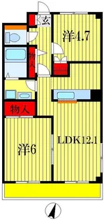 パールハイツ蘇我I【1階】の間取り