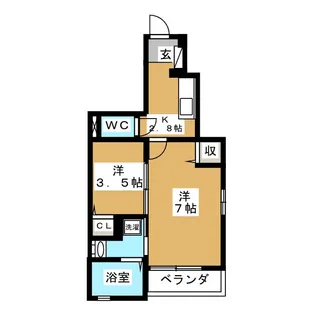コスモ【1階】の間取り