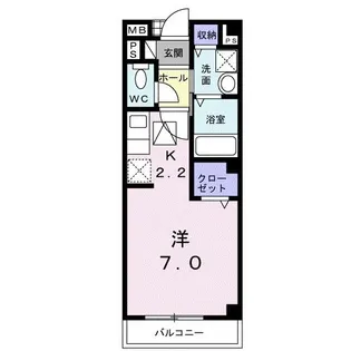 アヴィタシオン K【1階】の間取り