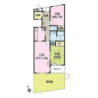 日吉A-II【1階】の間取り