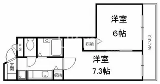 メゾンドゥースール【5階】の間取り