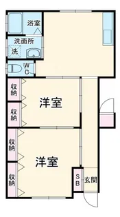 西島ハイツ【1階】の間取り