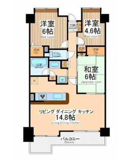 イトーピア狛江エコルマ2【3階】の間取り