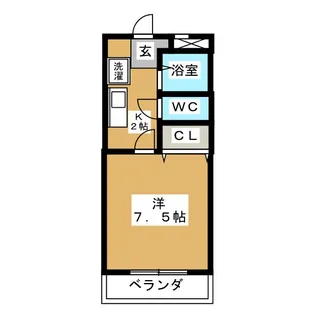 メゾンドール高木【1階】の間取り