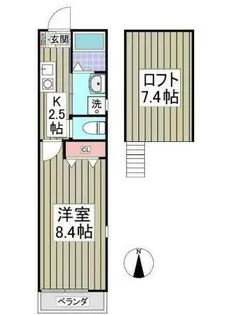 パルトネール千歳船橋【2階】の間取り