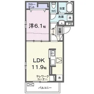 ルラック B【1階】の間取り